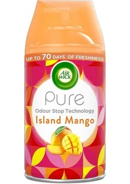 Сменный баллон к автоматическому освежителю воздуха Air Wick Summer Collection Mango Refill, 250 мл