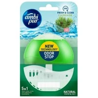 Підвісний блок для туалету Ambi Pur Odor Stop 5в1 Чайне дерево і пихта, 55 г