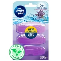 Запаска для подвесного блока для туалета Ambi Pur Odor Stop 5в1 Лаванда и розмарин, 3 шт х 55 г