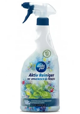 Універсальний засіб для чищення туалету і ванної кімнати Ambi Pur WC Водяні квіти і м'ята, 750 мл