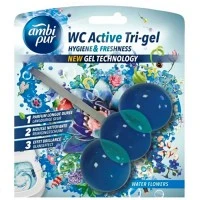 Гелевий підвісний блок для туалету Ambi Pur WC Active Tri-gel Водяні квіти, 45 г