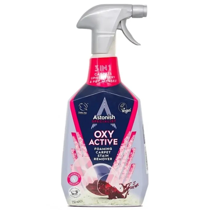 Специальный пятновыводитель Astonish для ковров и текстильных поверхностей, 750 мл - 
