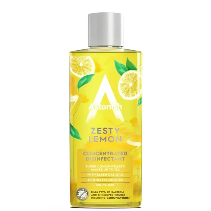 Багатофункціональний концентрат Astonish для миття та дезінфекції "Лимонний Вибух", 300 мл - 