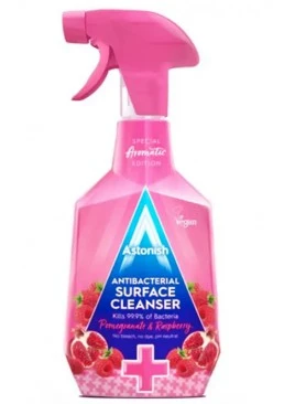 Антибактеріальний засіб для очищення поверхонь Astonish «Гранат і малина», 750 мл