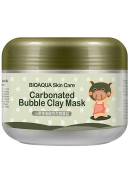 Глиняно-бульбашкова маска для обличчя BIOAQUA Carbonated Bubble Clay Mask, 100 г