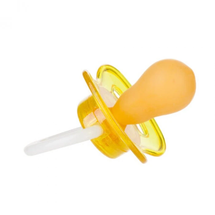 Пустышка латексная Canpol babies Spaсe 6-18 мес желтая - 