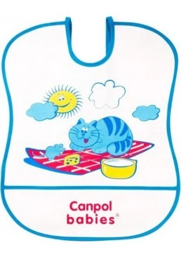 Слюнявчик пластиковый мягкий Canpol babies 