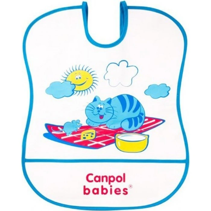 Слюнявчик пластиковый мягкий Canpol babies  - 