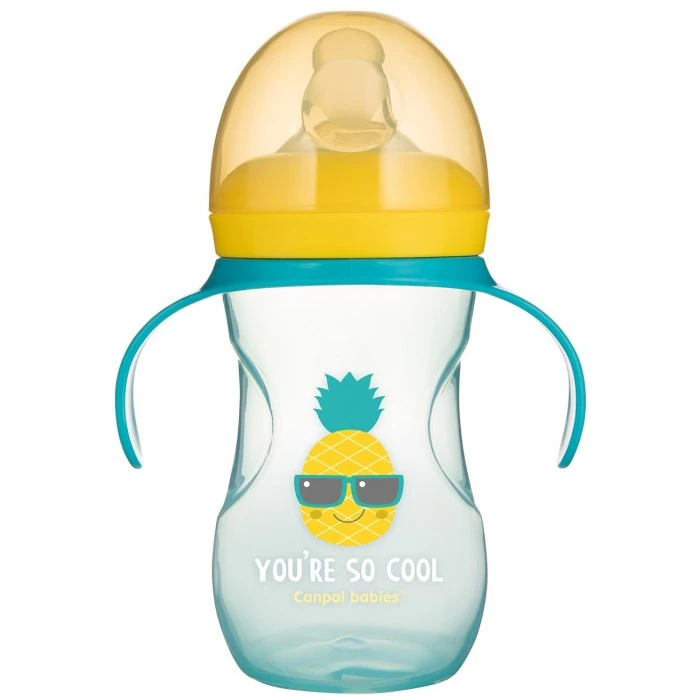 Поильник Canpol Babies So Cool бирюзовый, 270 мл - 