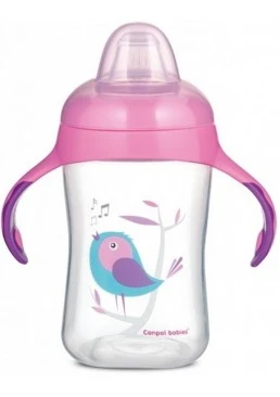 Кружка тренировочная с силиконовым носиком Canpol Babies BIRDS, 300 мл