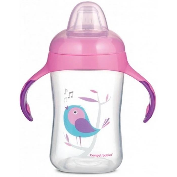 Кружка тренировочная с силиконовым носиком Canpol Babies BIRDS, 300 мл - 