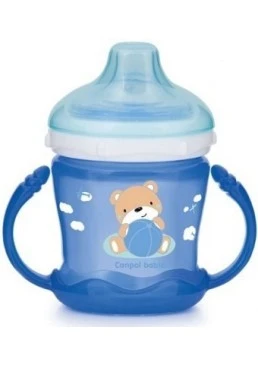 Поильник-непроливайка Canpol Babies Sweet fun синий, 180 мл