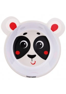 Тарілка Canpol babies з вушками антиковзна з меламіну бежева