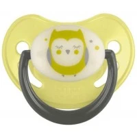 Пустушка силіконова анатомічна Night dreams Салатова Canpol Babies, 18 м+