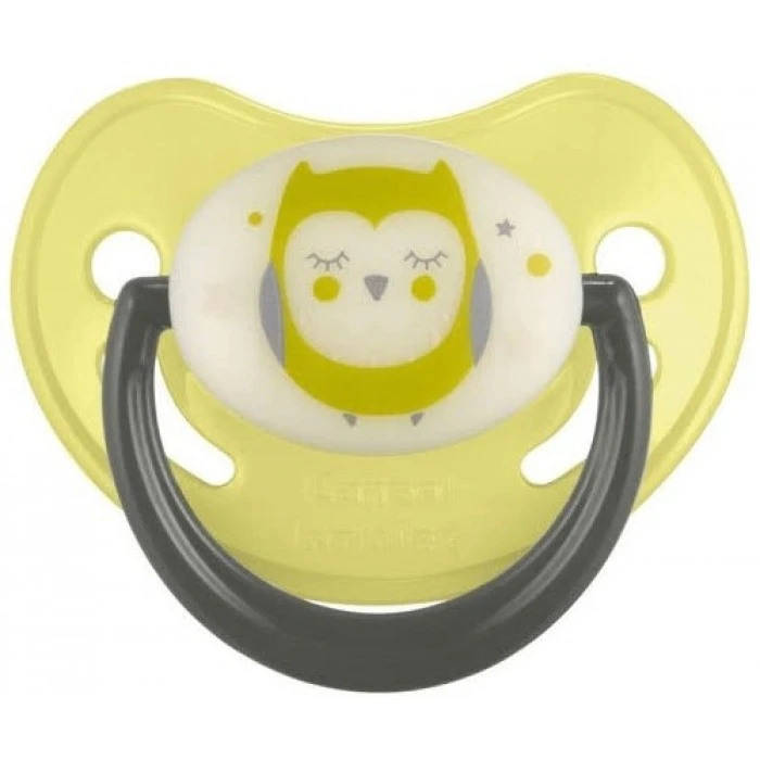 Пустышка силиконовая анатомическая Night dreams Салатова Canpol Babies, 18 м+ - 