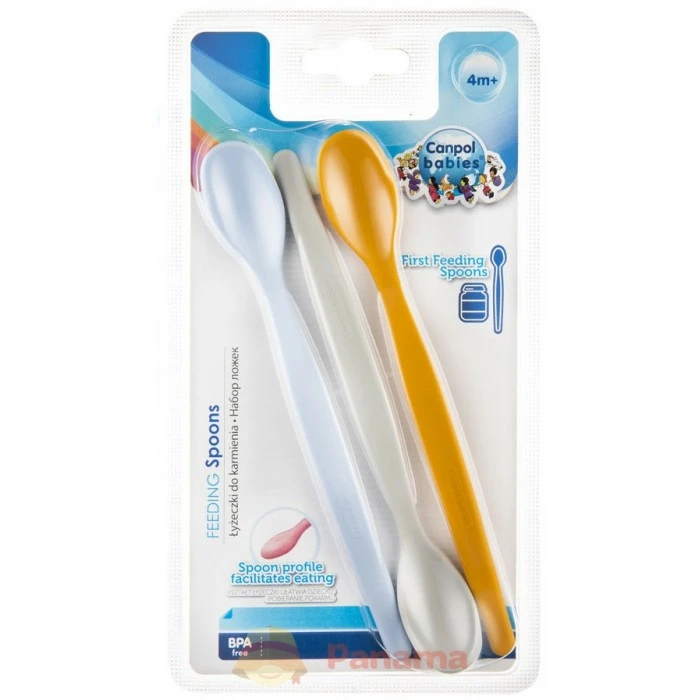 Первые ложечки для кормления Canpol Babies, 3 шт - 