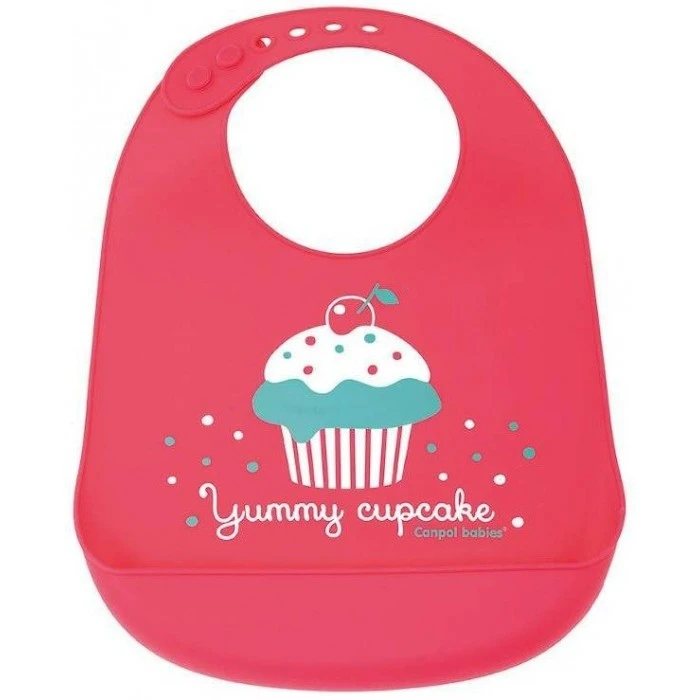 Слинявчик Canpol Babies CupCake з кишенею, 1 шт - 