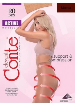 Колготки Conte Active 20 Den Mocca, 2 розмір