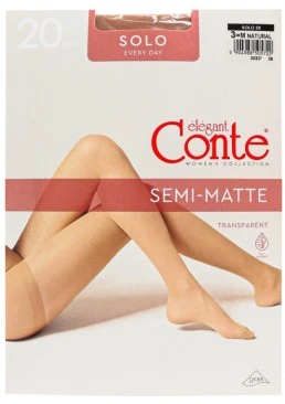 Колготки Conte Solo 20 Den Natural, 3 размер