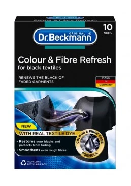 Серветки Dr. Beckmann 3 в 1 для оновлення чорного кольору та тканин, 10 шт