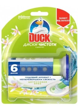 Диски чистоты для унитаза Duck Цитрусовый бриз, 6 шт