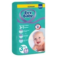 Подгузники детские Evy Baby 3 (5-9 кг), 44 шт