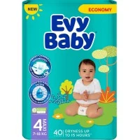 Подгузники Evy Baby Maxi 4 (7-18 кг), 40 шт
