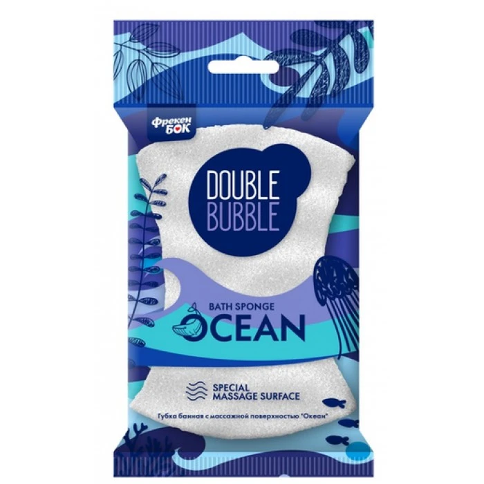 Губка банная Фрекен БОК Океан с массажной поверхностью, 1 шт - 