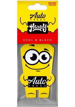 Подвесной ароматизатор для авто Auto Fresh Happy Black Cubes, 1 шт