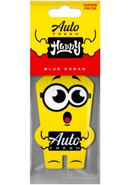 Підвісний ароматизатор для авто Auto Fresh Happy Happy Blue Ocean, 1 шт