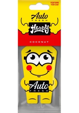 Підвісний ароматизатор для авто Auto Fresh Happy Coconut, 1 шт