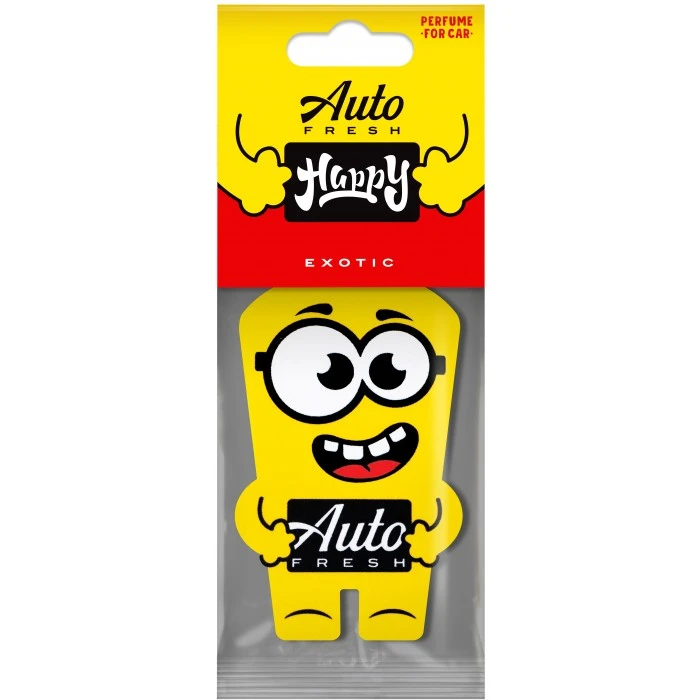 Подвесной ароматизатор для авто Auto Fresh Happy Exotic, 1 шт - 