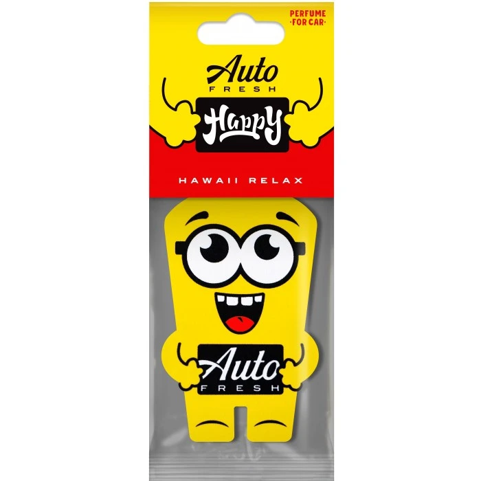Підвісний ароматизатор для авто Auto Fresh Happy Hawaii Morning, 1 шт - 
