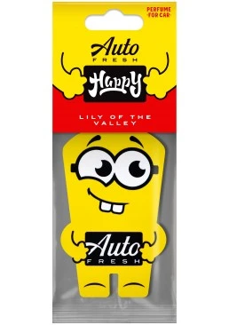 Підвісний ароматизатор для авто Auto Fresh Happy Happy Lily of the valley, 1 шт