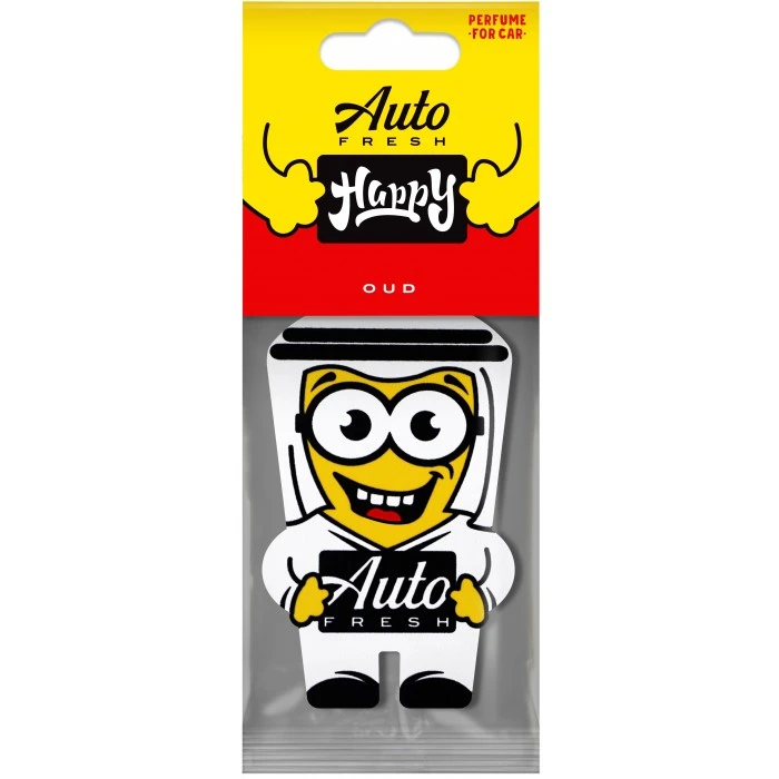 Подвесной ароматизатор для авто Auto Fresh Happy Oud, 1 шт - 