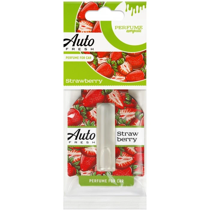 Подвесной ароматизатор для авто Auto Fresh Strawberries ампула, 1 шт - 