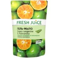 Гель-мыло Fresh Juice дой-пак Green Tangerine&Palmarosa, 460 мл