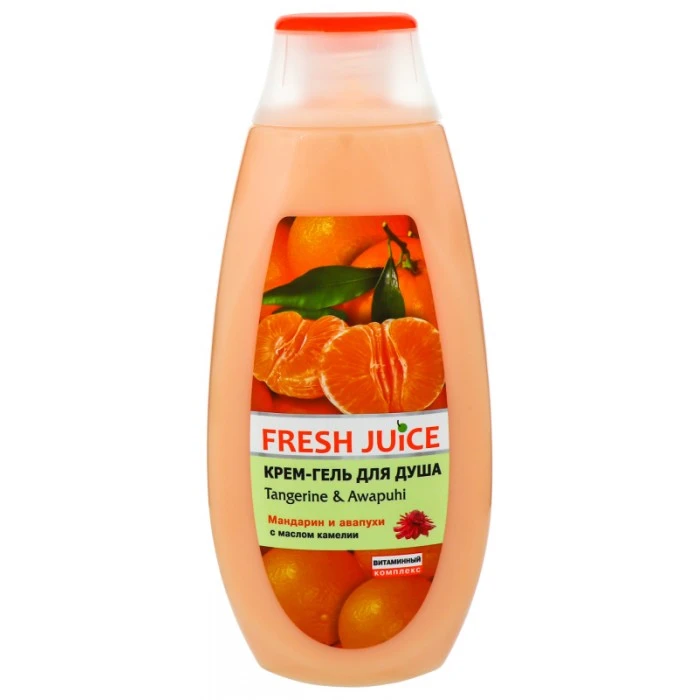 Крем-гель для душу Fresh Juice Мандарин и Авапухи, 400 мл - 