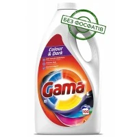 Гель для стирки Gama Color & Dark для цветного и темного белья, 4.5 л (100 стирок)
