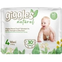 Подгузники детские Giggles Natural 4 Maxi (7-18 кг), 30 шт 