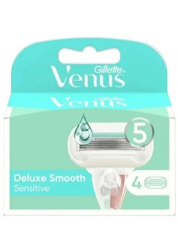 Сменные картриджи Gillette Venus V Edition Deluxe Smooth Sensitive, 4 шт 