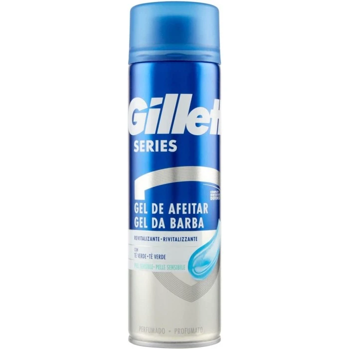 Гель для бритья Gillette Series Revitalizing с зеленым чаем, 200 мл - 