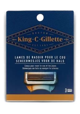 Змінні картриджі King C. Gillette для гоління та контурингу, 3 шт.