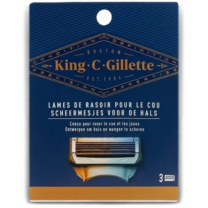 Змінні картриджі King C. Gillette для гоління та контурингу, 3 шт. - 