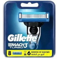 Сменные картриджи для бритья Gillette Mach3 Turbo, 8 шт.