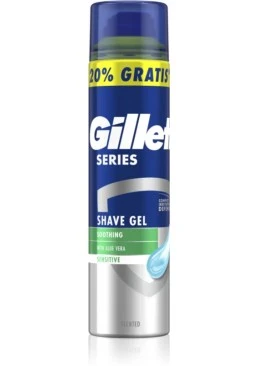 Гель для бритья Gillette Series для чувствительной кожи с алоэ вера, 240 мл