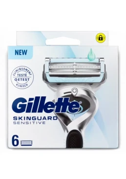 Змінні картриджі для гоління Gillette Skinguard Sensitive, 6 шт.