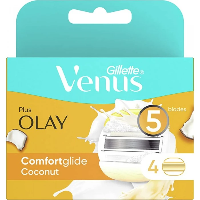 Змінні картриджі для гоління Gillette Venus Olay Coconut 5, 4 шт - 