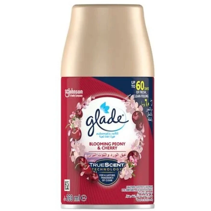 Змінний балон до автоматичного освіжувача повітря Glade Півонія і соковиті ягоди, 269 мл - 