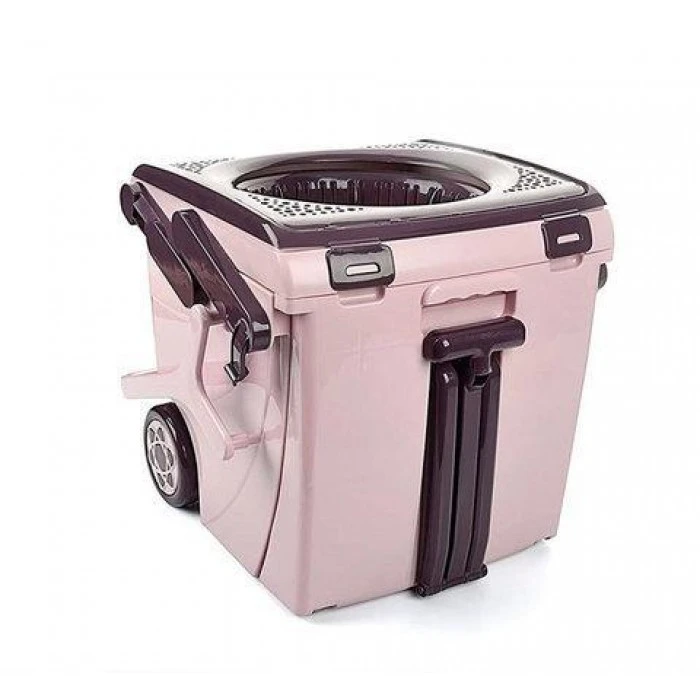 Набор для мытья пола швабра и ведро с отжимом раскладное BienStar Titiz (ведро с автоотжимом 5 л + швабра) - 